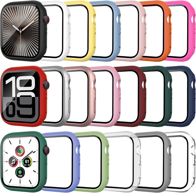 Tiorecime 20 Pack Case for Apple Watch Series 11/10 42mm with Tempered Glass Screen Protector, Shockproof Hard PC Protective Cover, All-Around Bumper Compatible with iWatch S11/10 42mm - Image 1